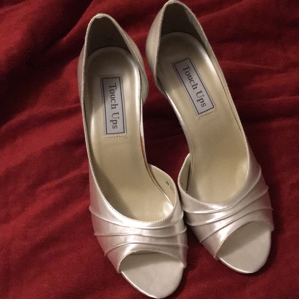 Touch Ups satin heels